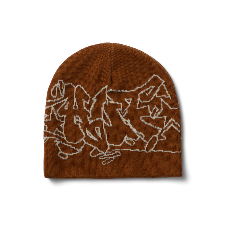 HUF Outlines Skull Beanie - Russet