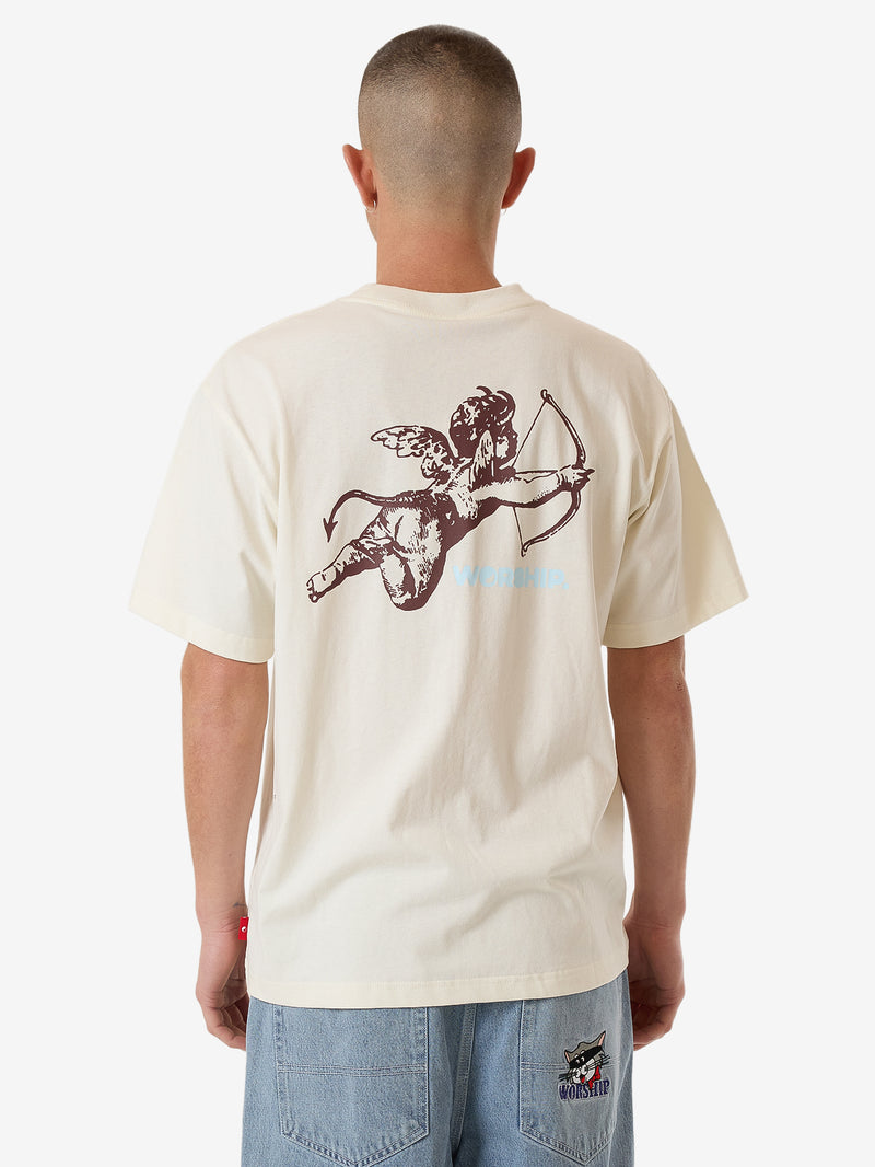 Worship Cherub Tee - Bone