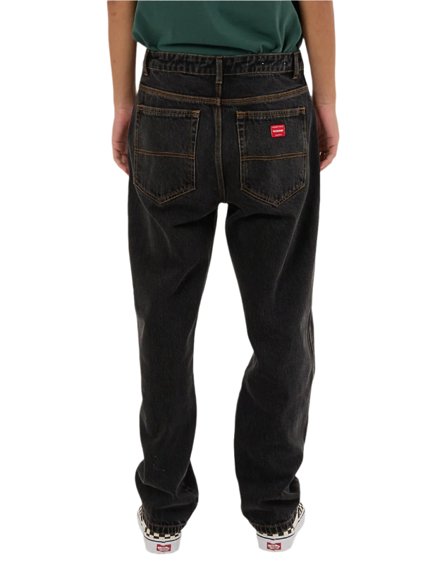 Worship Lounger Jean - Rinse Black