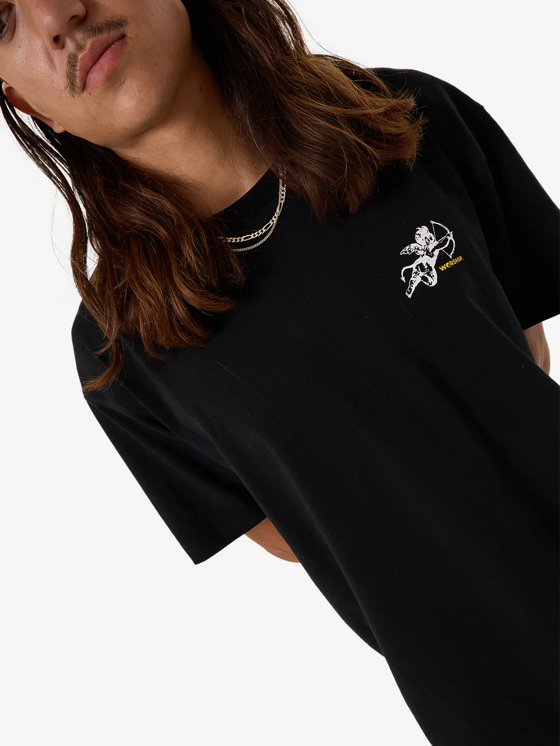 Worship Cherub Tee - Black