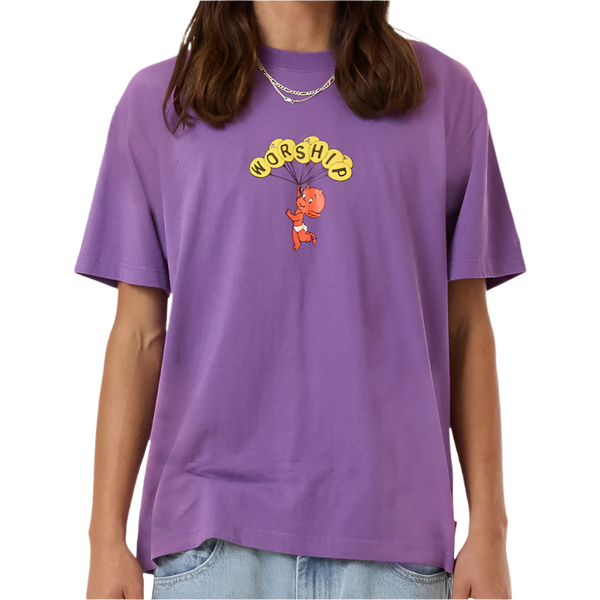 Worship Floater Vintage Tee - Prism Violet Fade