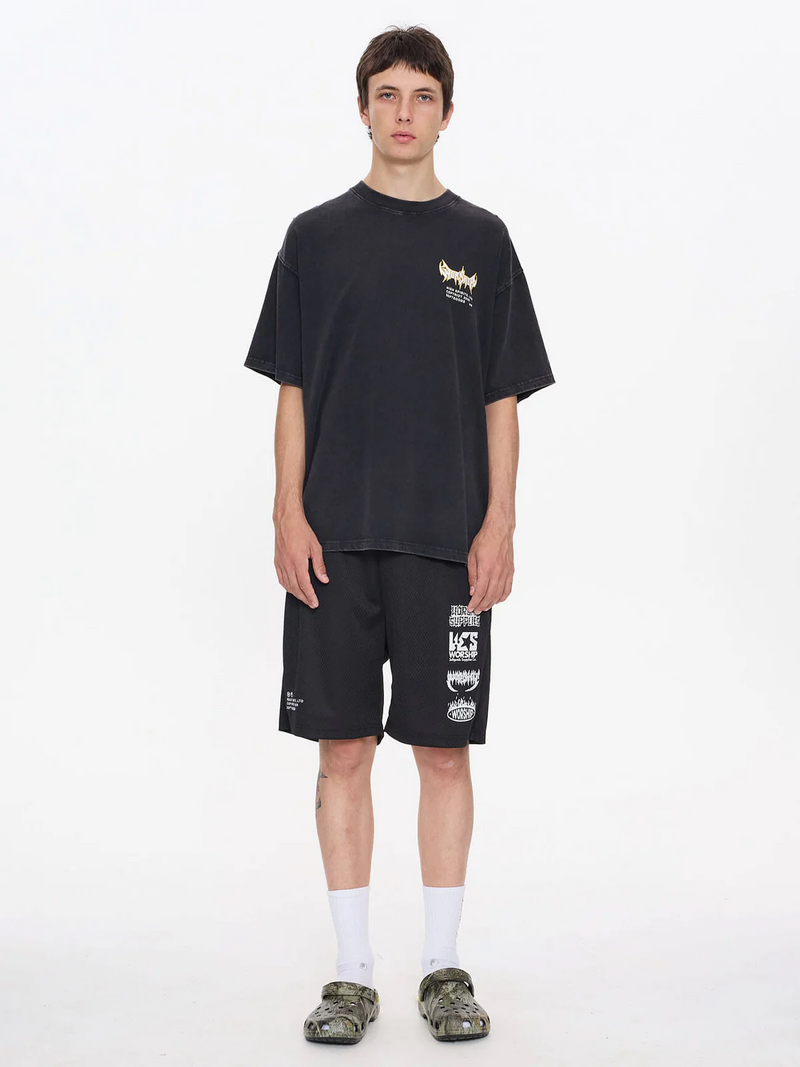 Worship Pile Up Oversized Tee - Black