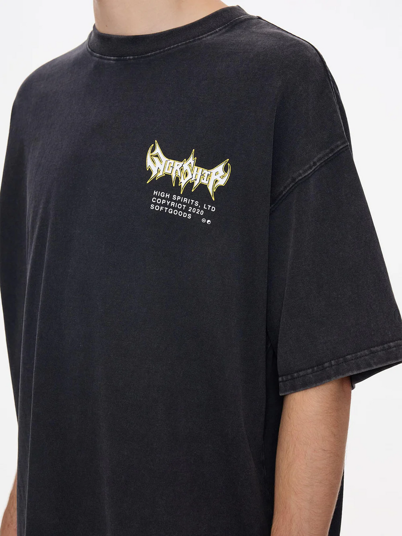 Worship Pile Up Oversized Tee - Black
