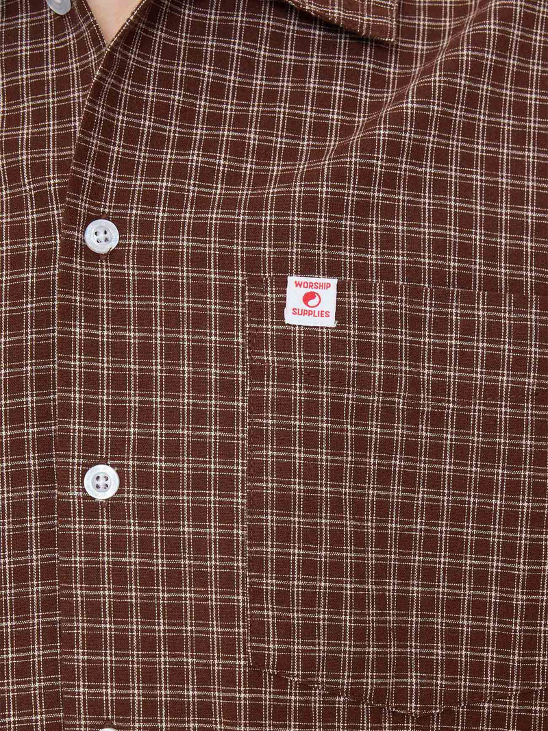 Worship Cherub Short Sleeve Shirt - Brown