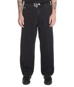 Worship Damnation Big Lounger Pants - Worn Black