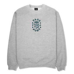 Pass~Port Fountain Embroidery Crewneck - Ash