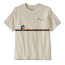 Patagonia Kids' Graphic Youth Tee - Swelldrifter Stripe / Undyed Natural