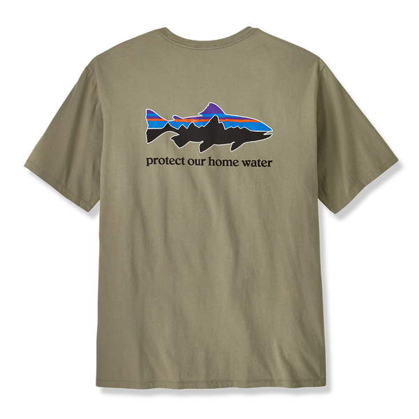 Patagonia Home Water Trout Organic Tee - River Rock Green