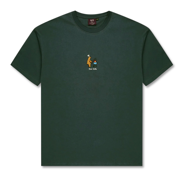 Palmah Bear Grills Tee - Dark Pine