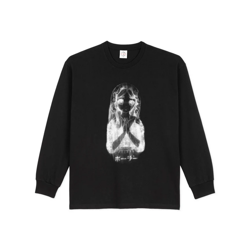 Polar Skate Co. Saint Kawaii Long Sleeve Tee - Black