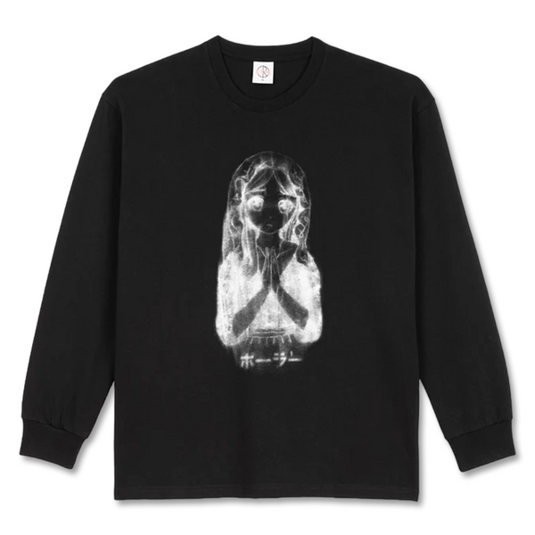 Polar Skate Co. Saint Kawaii Long Sleeve Tee - Black