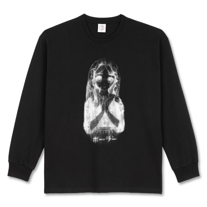 Polar Skate Co. Saint Kawaii Long Sleeve Tee - Black