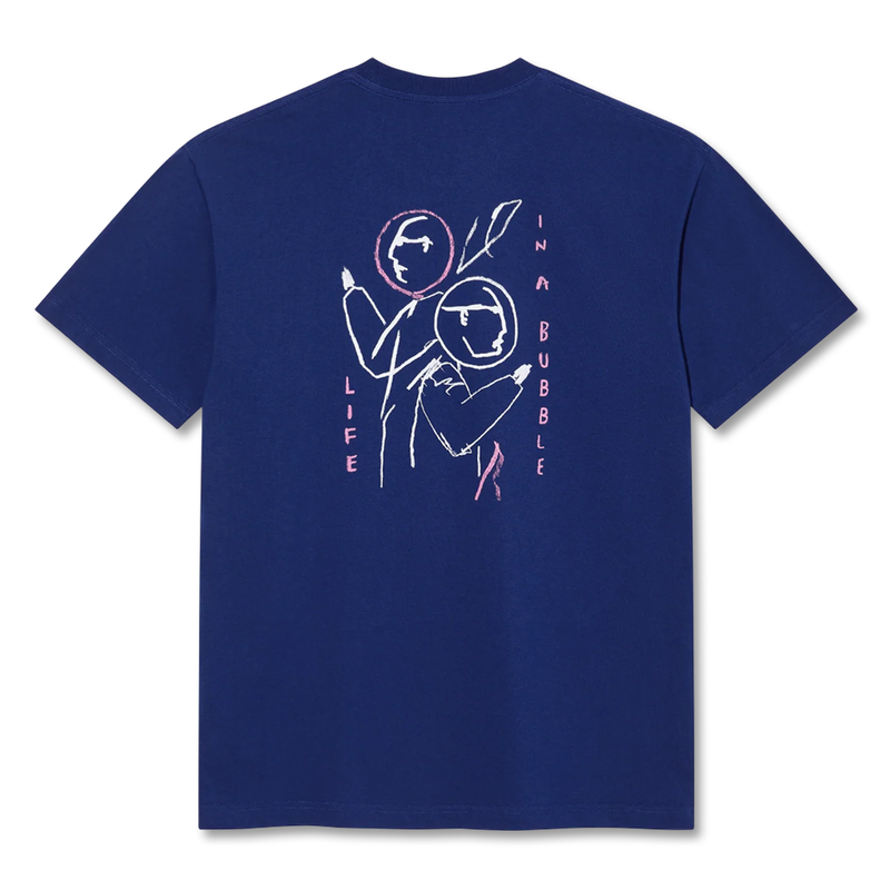 Polar Skate Co. Life in a Bubble Tee - Deep Royal Blue
