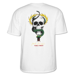 Powell Peralta McGill Skull and Snake S/S Tee - White