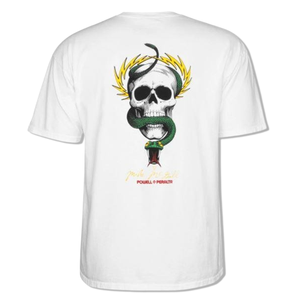 Powell Peralta McGill Skull and Snake S/S Tee - White