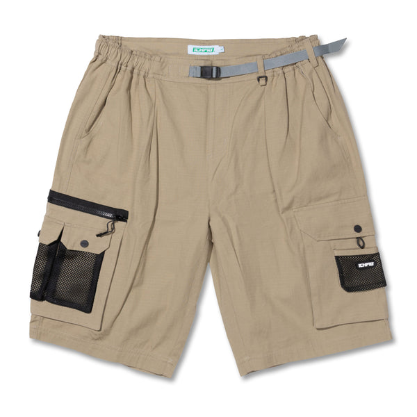 ICHPIG Ripstop Terrain Cargo Shorts - Khaki