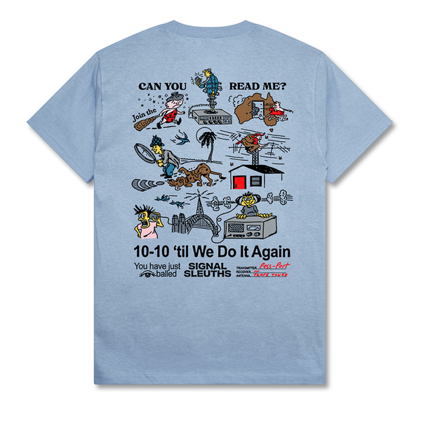 Pass~Port Radio Silence  Tee - Stonewash Blue