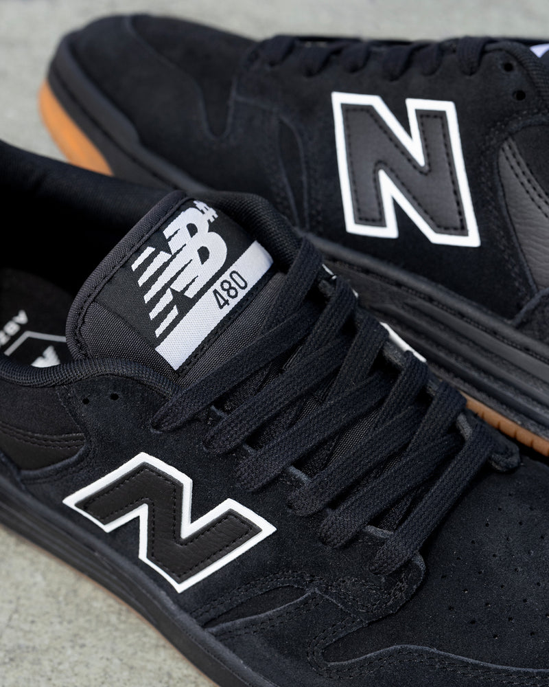 New Balance 480 - Black / White