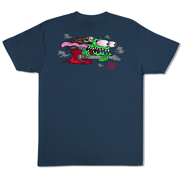 Santa Cruz x Stranger Things Eddie Slasher Tee - Blue Dusk