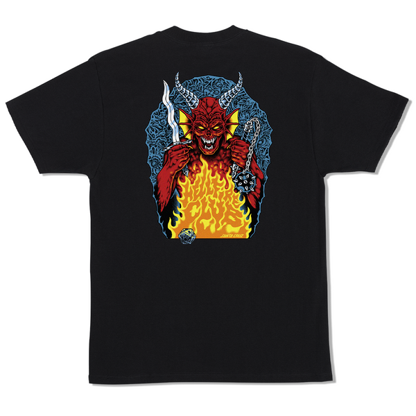 Santa Cruz x Stranger Things Hellfire Pit Tee - Black
