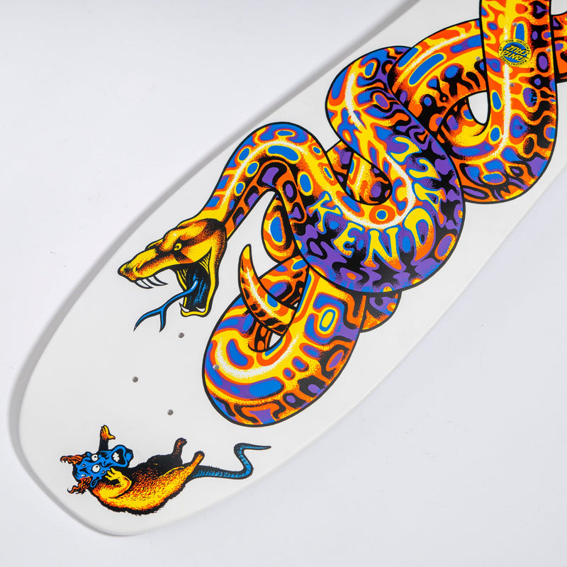 Santa Cruz Jeff Kendall Snake Reissue Skateboard Deck White