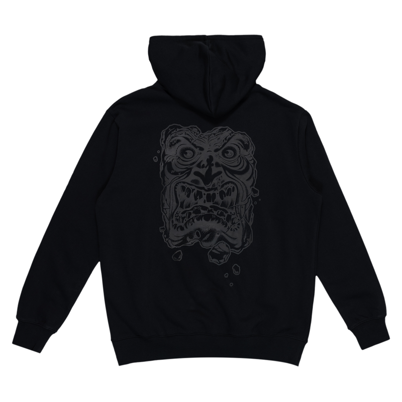 Santa Cruz Roskopp Destruct Face Hoodie - Black on Black