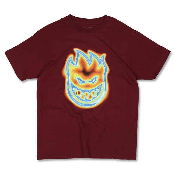 Spitfire Radioactive Bighead Tee - Burgundy