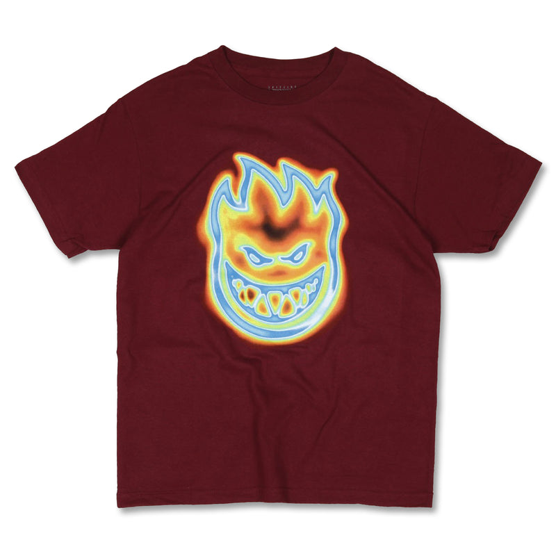 Spitfire Radioactive Bighead Tee - Burgundy
