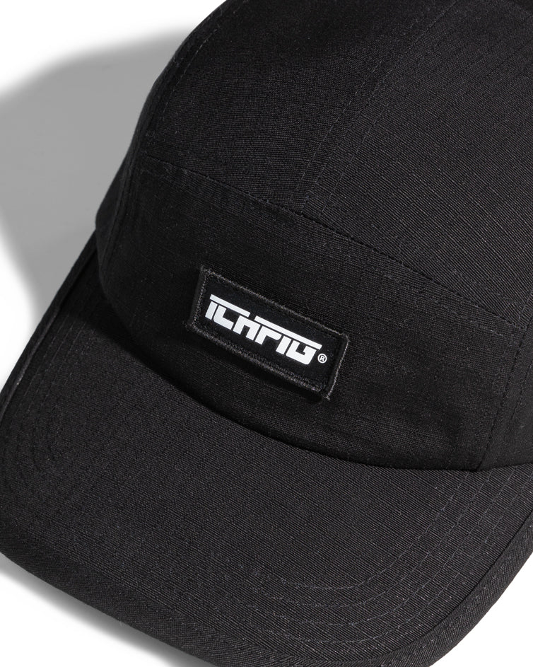 ICHPIG Strike Rip Stop 5 Panel Hat - Black