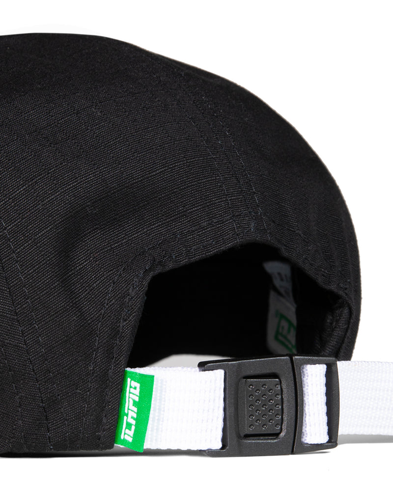 ICHPIG Strike Rip Stop 5 Panel Hat - Black