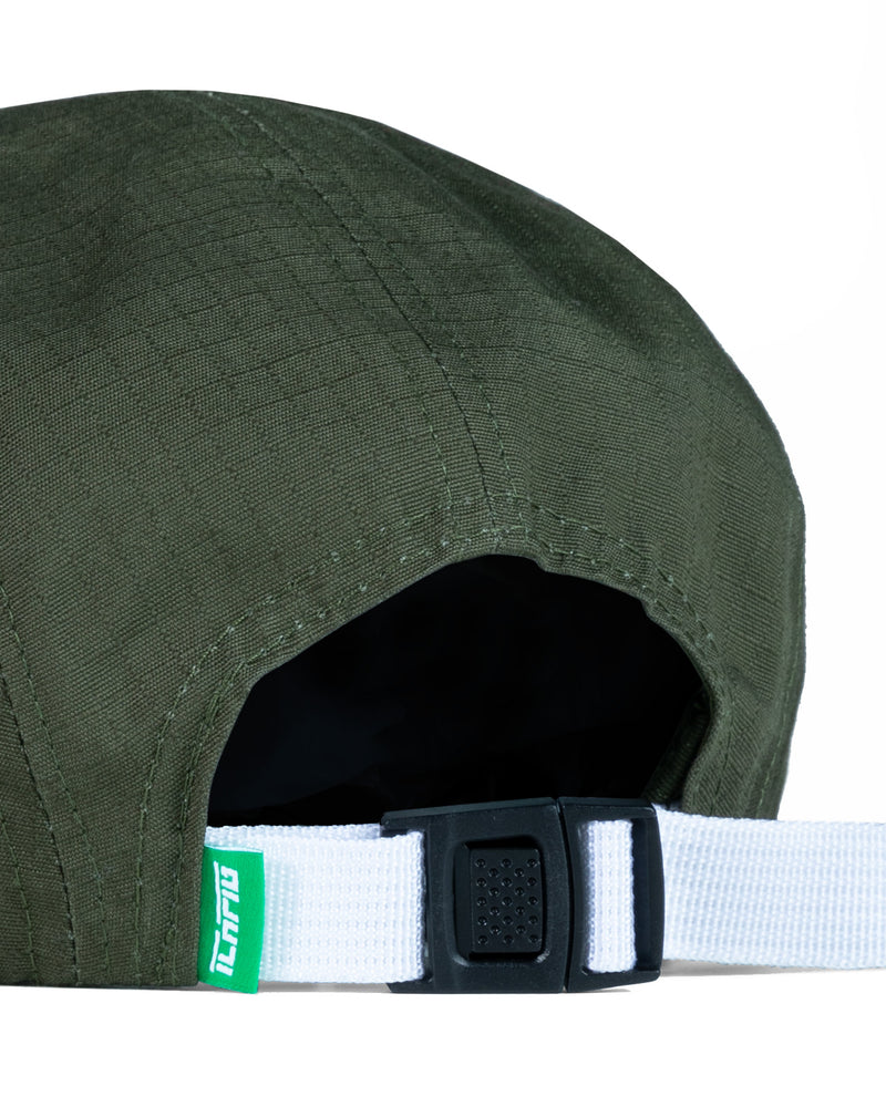 ICHPIG Strike Rip Stop 5 Panel Hat - Olive