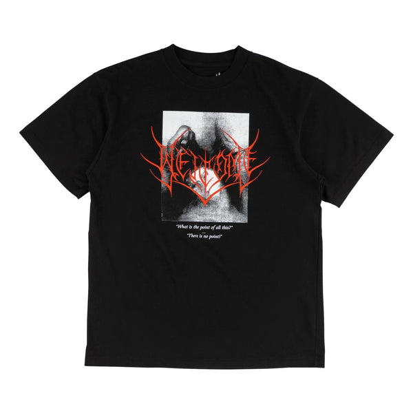 Welcome No Point Garment-Dyed Boxy Tee - Black