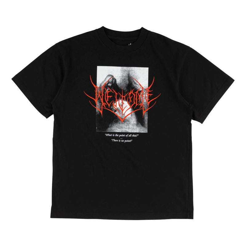 Welcome No Point Garment-Dyed Boxy Tee - Black