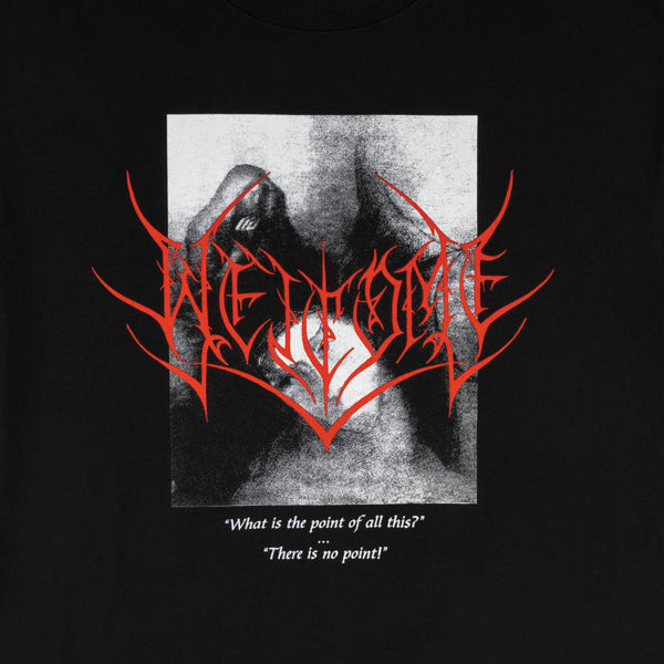 Welcome No Point Garment-Dyed Boxy Tee - Black