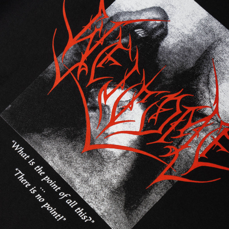 Welcome No Point Garment-Dyed Boxy Tee - Black