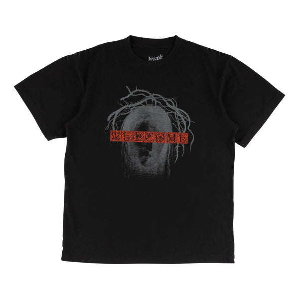 Welcome Redacted Garment-Dyed Boxy Tee - Black