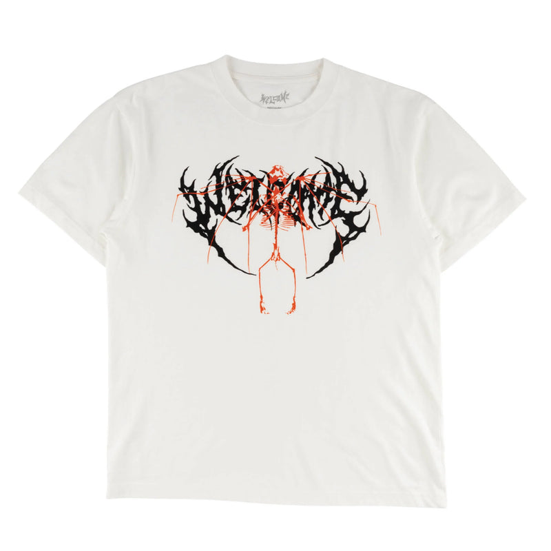 Welcome Echo Garment-Dyed Boxy Tee - White