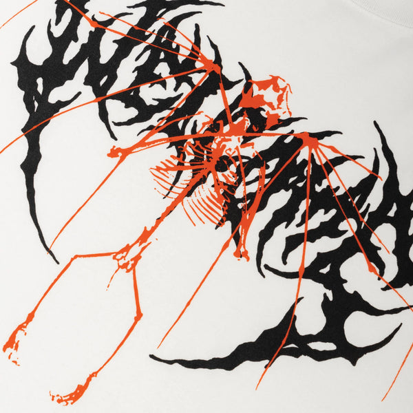 Welcome Echo Garment-Dyed Boxy Tee - White