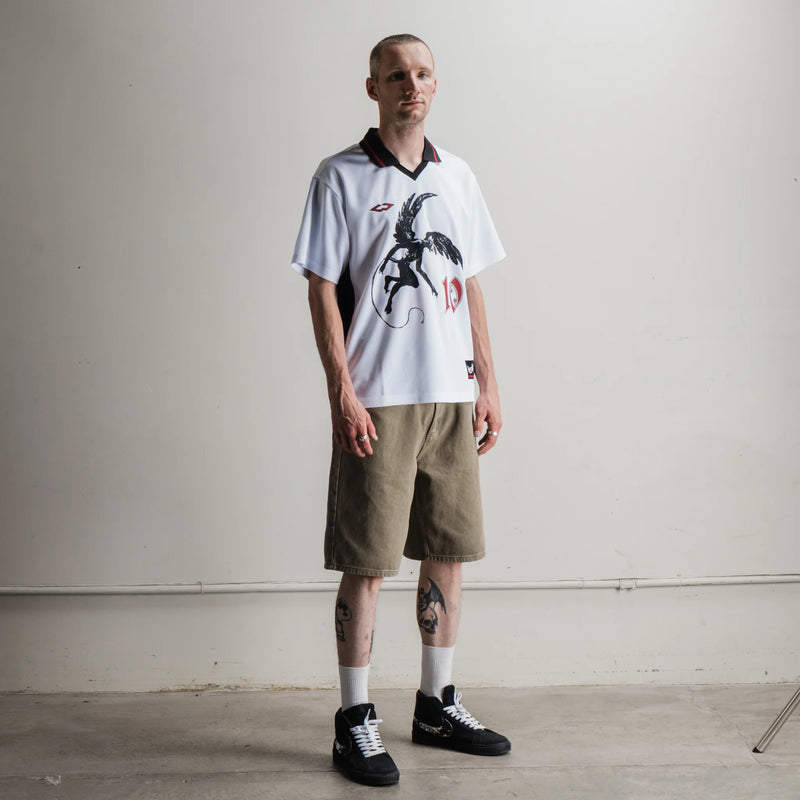 Welcome Angel Soccer Jersey - White