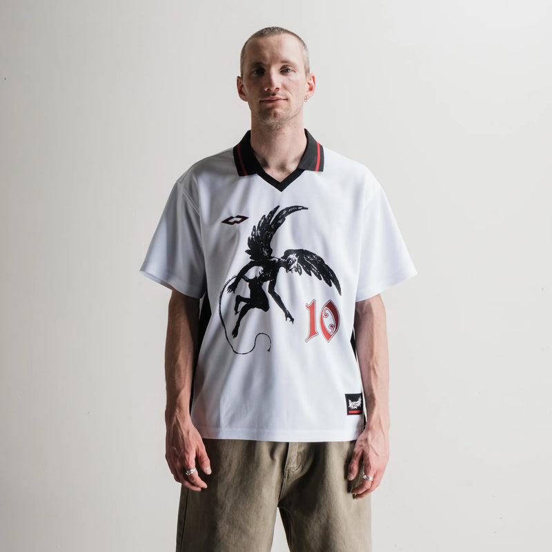 Welcome Angel Soccer Jersey - White