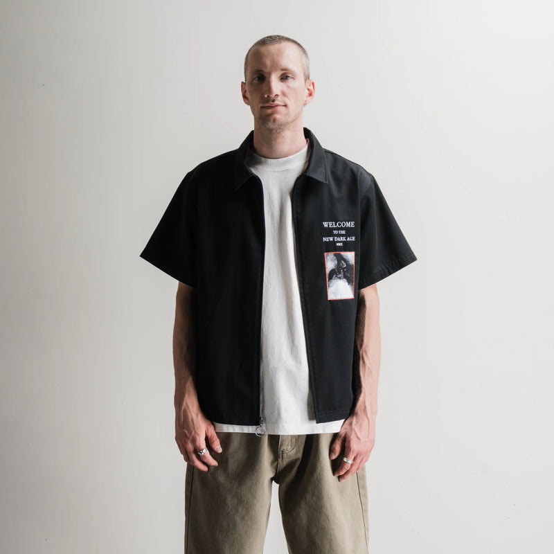 Welcome Dark Age Twill Work Shirt With Patches