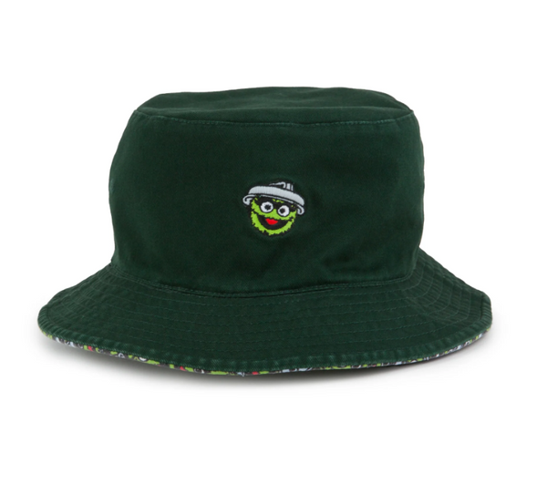 American Needle Sesame Street Oscar The Grouch Reversible Bucket Hat