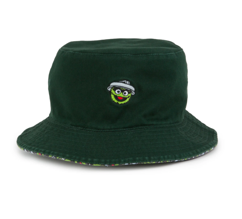 American Needle Sesame Street Oscar The Grouch Reversible Bucket Hat