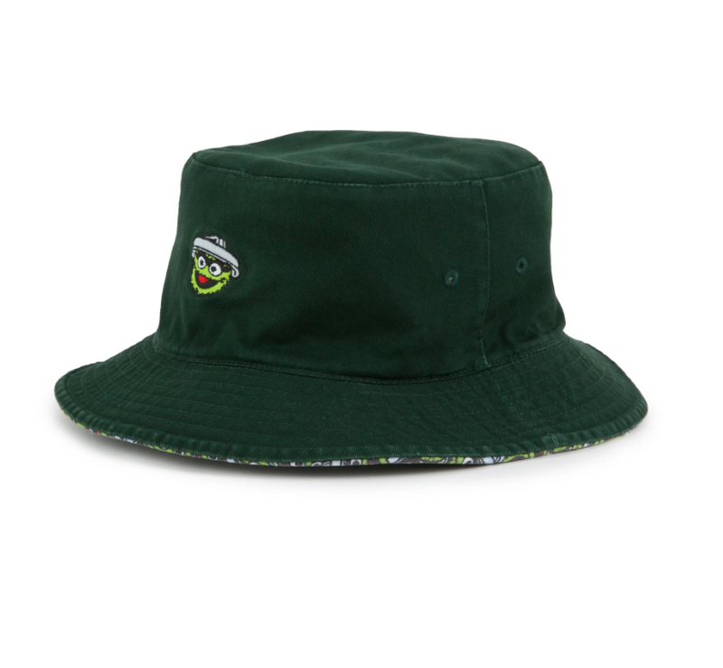 American Needle Sesame Street Oscar The Grouch Reversible Bucket Hat