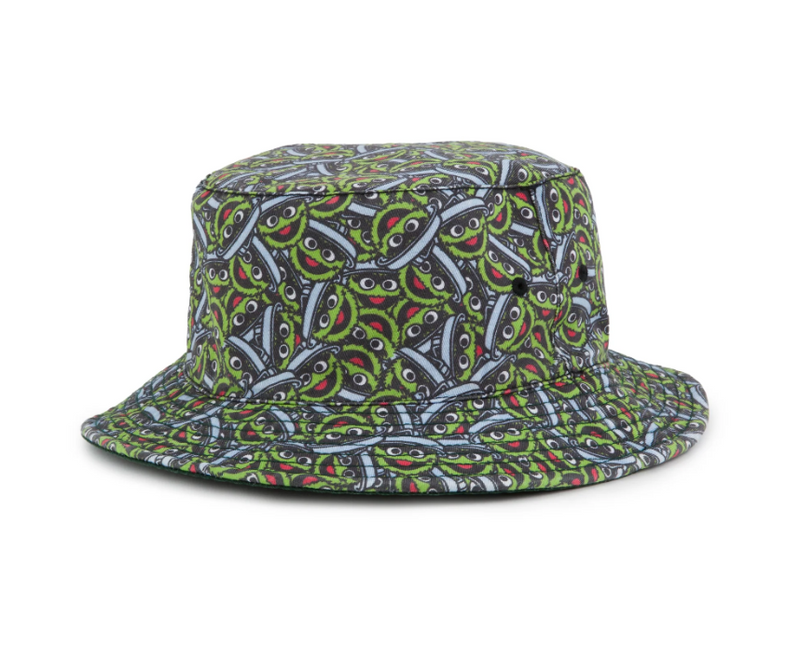 American Needle Sesame Street Oscar The Grouch Reversible Bucket Hat