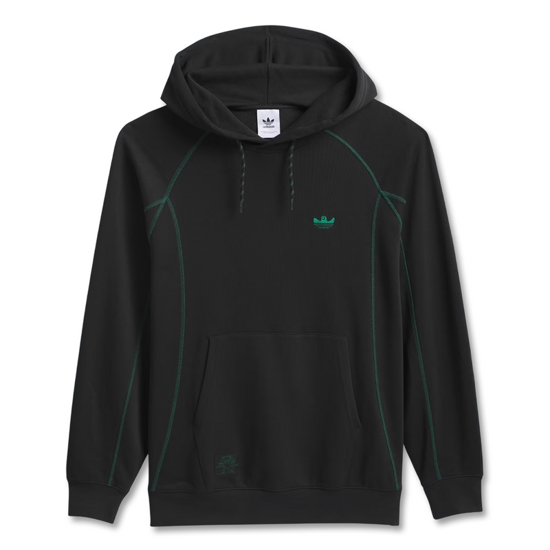 Adidas Shmoofoil Featherweight Hoodie - Black / Dark Green Adidas Shmoofoil Featherweight Hoodie - Black / Dark Green