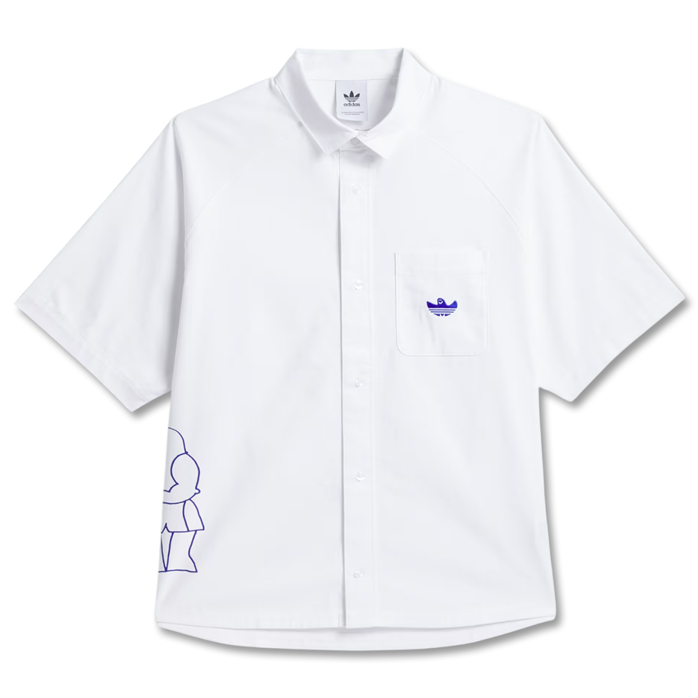 ★★Adairs★★ Schmufoil Fighter Button Up Shirt Gender Neut Adidas Shmoofoil Fighter Button-Up Shirt – Evolve Skate Store
