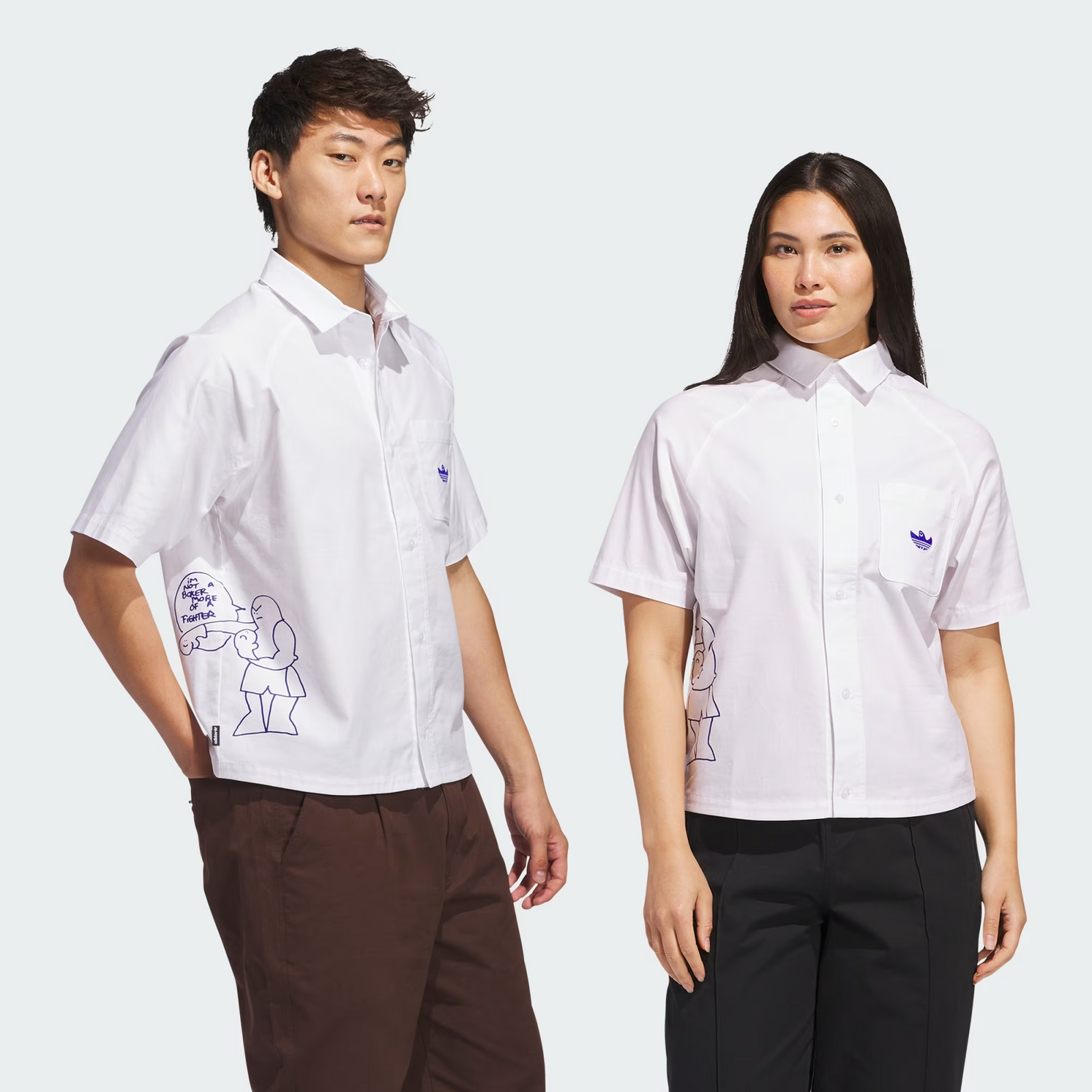 ★★Adairs★★ Schmufoil Fighter Button Up Shirt Gender Neut Shmoofoil_Fighter_Button-