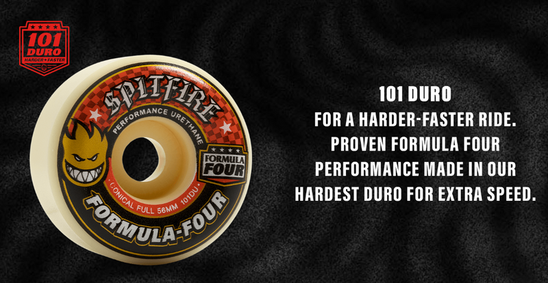 Spitfire Formula Four 101a Classic Skateboard Wheel – Evolve Skate Spitfire Formula Four 101a Classic Skateboard Wheel – Evolve Skate