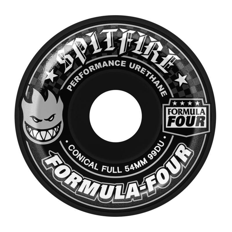 Spitfire Formula Four 99D Conical 54mm Skateboard Wheels - Black